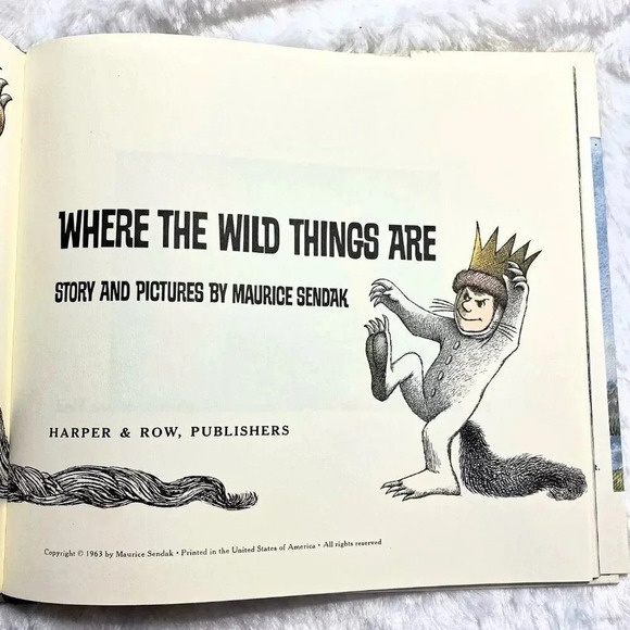 WHERE THE WILD THINGS ARE by Maurice Sendak  1974 HC 2nd EDITION - Picture 9 of 14